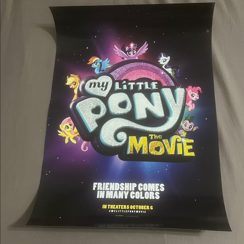 My Little Pony BOTH Movie Posters 2017 13.5x20 Hasbro Lions Gate Origin new - Picture 6 of 14